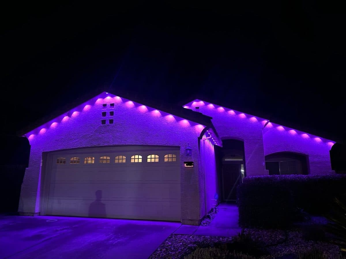 Permanent lights in Antelope, CA, Antelope, CA, after